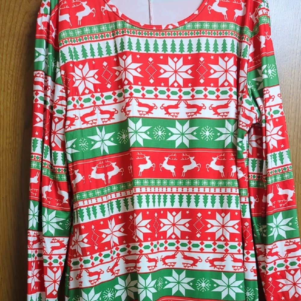 Festive Red and Green Kids Pajamas